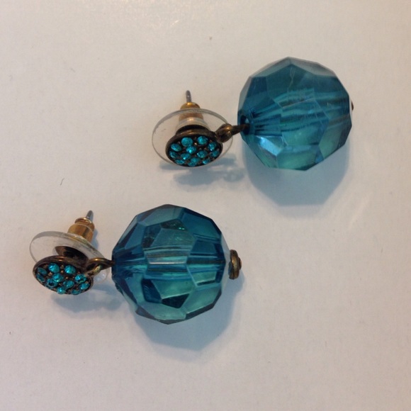 🚫 SOLD - Blue drop earrings - Picture 3 of 3