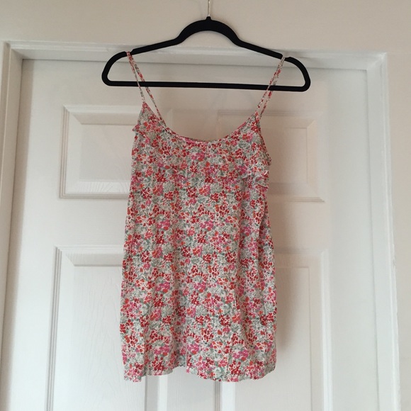JCrew Floral Printed Knit Tank