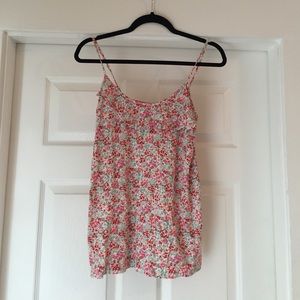 JCrew Floral Printed Knit Tank