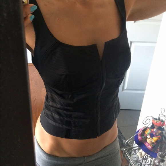 Cache Black Corset Top