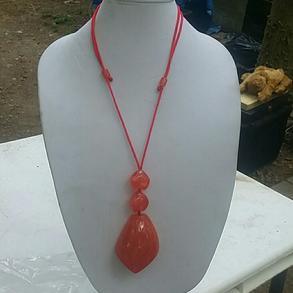 Narducci lucite drop on cord Necklace