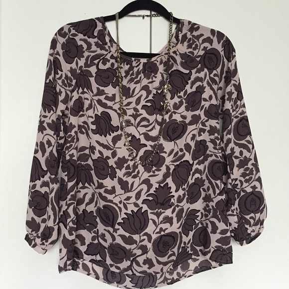 Floral Peasant Blouse