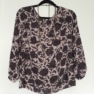 Floral Peasant Blouse