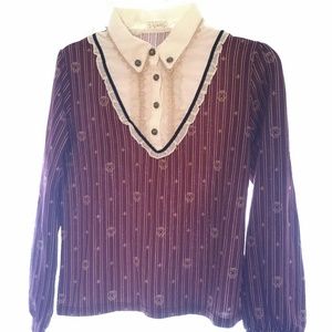 Axes Femme Japan rose emblem blouse