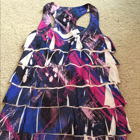 Ruffled tank blouse