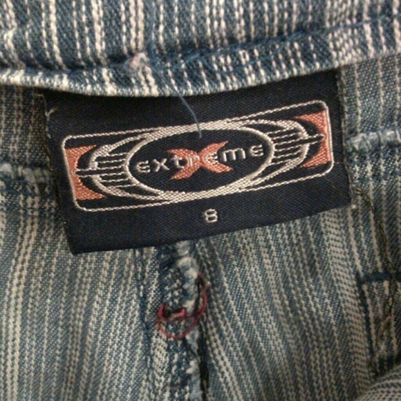 Jrs pinstripe jean shorts by Extreme - Picture 3 of 3
