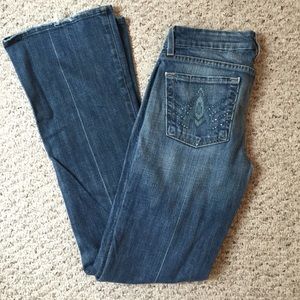 7 Flare Jeans with Pocket Detailing