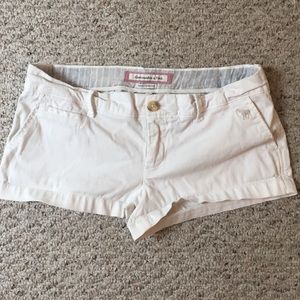 Abercrombie Off White Twill Shorts