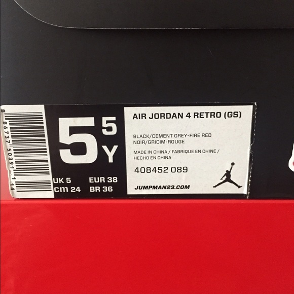 Air Jordan Retro 4 "Bred" - Picture 4 of 4