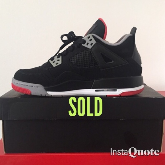 Air Jordan Retro 4 "Bred" - Picture 1 of 4