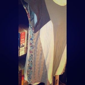 Anthropologie Silence & Noise patchwork top