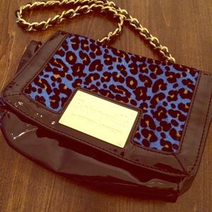 Blue cheetah Betseyville Betsey Johnson Purse