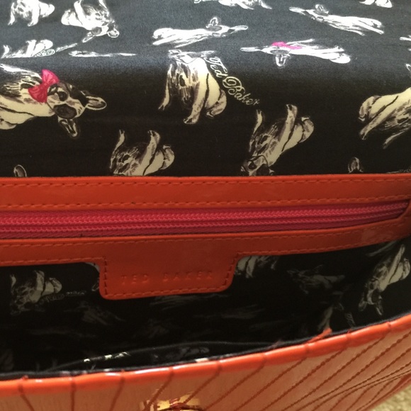 Ted Baker Orange patent crossbody bag - Picture 2 of 4