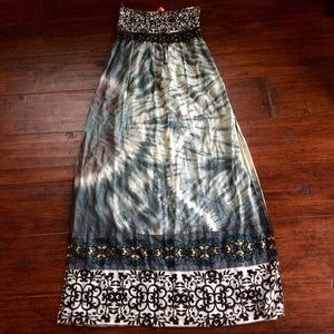 Hale Bob Cabana Tie-Dyed Cover-Up Maxi Dress