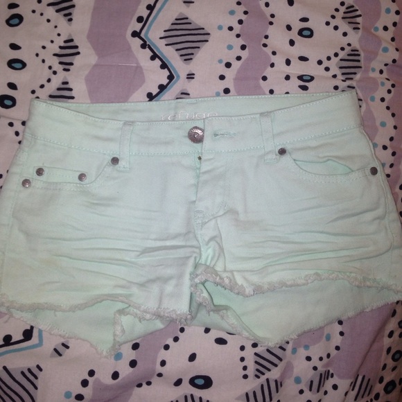 Light mint green shorts