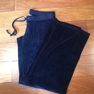 Juicy Couture Black Velour Sweatpants