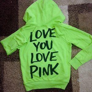 VS PINK Green hoodie!