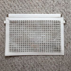 White and Silver Clutch