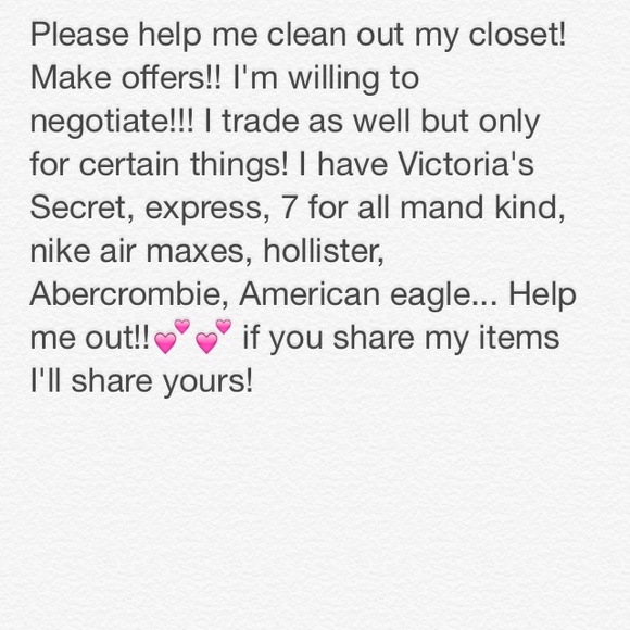 Help me clean out my closet!!