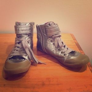 Metallic high tops
