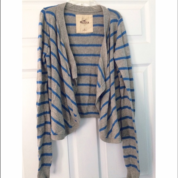 Grey/ Blue stripe cardigan