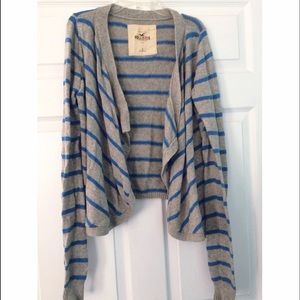 Grey/ Blue stripe cardigan