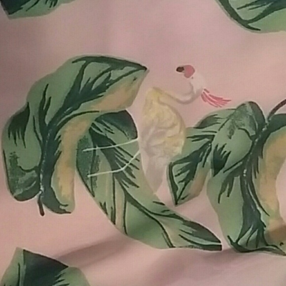 Pink w/neon & coral birds maxi dress - Picture 2 of 3