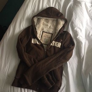 Hollister fur hoodie