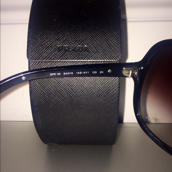 PRADA SPR 19I Sunglasses, Black & Gradient Violet display picture 1
