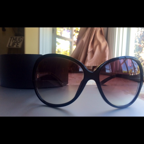 PRADA SPR 19I Sunglasses, Black & Gradient Violet