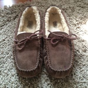 Chestnut UGG Australia moccasins
