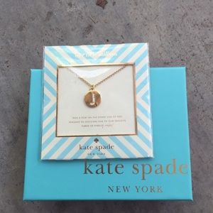 Kate Spade initial pendant necklace