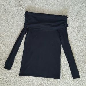 Black open shoulders ZARA sweater