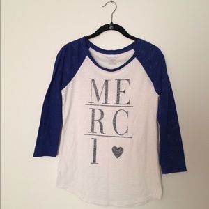 AE 3/4 baseball tee M
