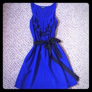 Express royal blue a line dress