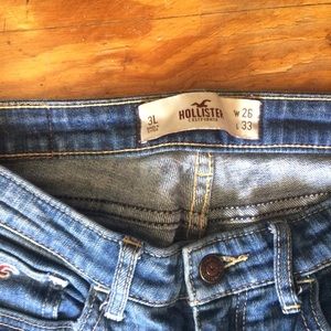 blue skinny jeans from hollister