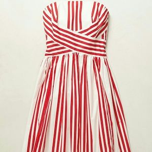 Anthropologie Striped Regatta Dress