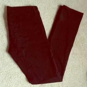 AG Stevie black skinny jeans, size 28