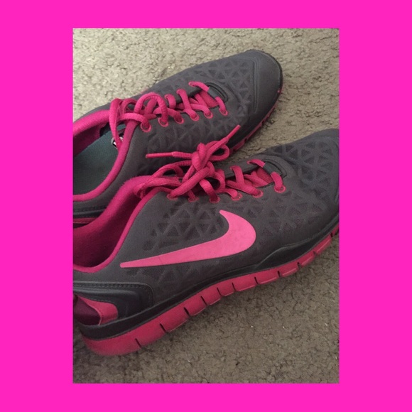 Hot Pink & Grey Nike Sneakers