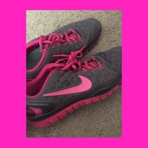 Hot Pink & Grey Nike Sneakers
