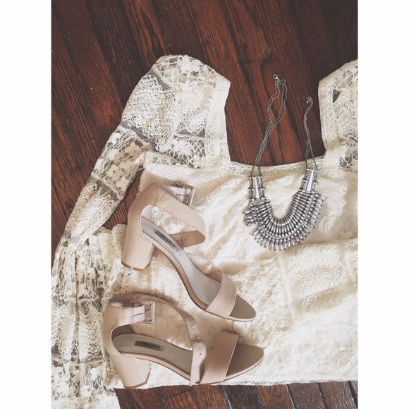 Cream Lace Dress