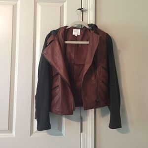 Silence + noise vegan leather jacket