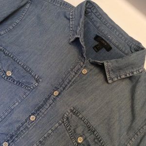 J. Crew light weight denim button up