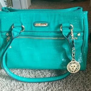 Anne klein teal structured bag