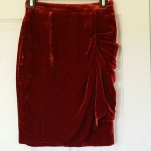 H&M Velvet Skirt
