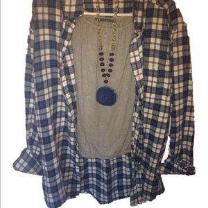 Blue Plaid Croft & Barrow Shirt