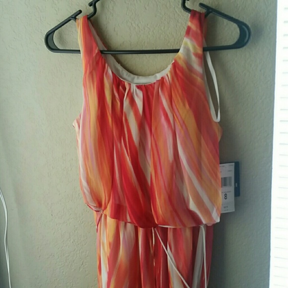 Colorful high low dress