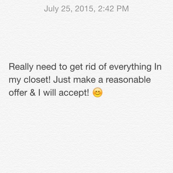GIVE ME YOUR BEST OFFER 😊