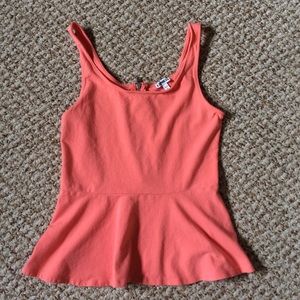 Express peplum tank top