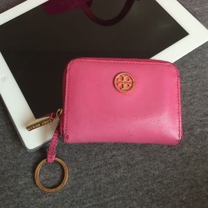 Tory burch key chain card holder